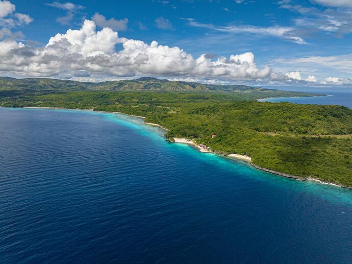 Insel Siquijor Luftansicht