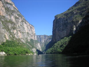 Sumidero Canyon, Einfahrt in den Canyon