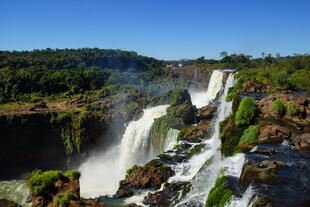 Panoramablick von der brasilianischen Seite