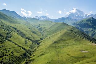 Landschaftlicher Ausblick am Kasbek