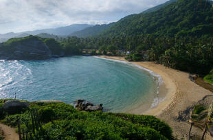 Landschaftlicher Ausblick im Tayrona Nationalpark