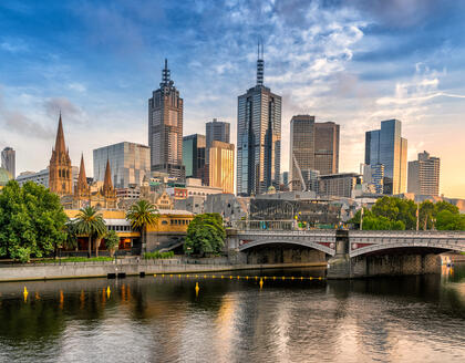 Melbourne am Yarra River 