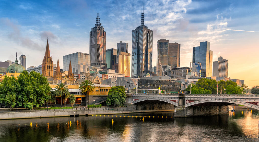 Melbourne am Yarra River 