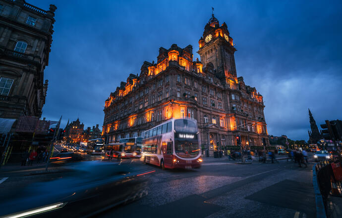 Edinburgh bei Nacht