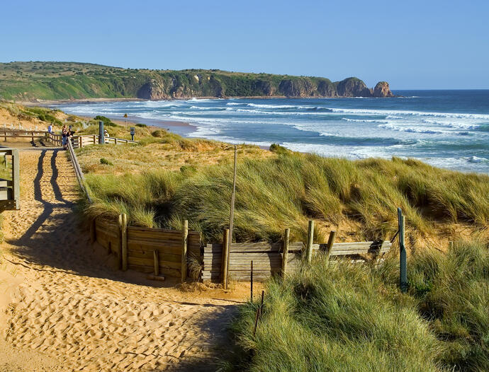 Blick auf die Küste von Phillip Island 