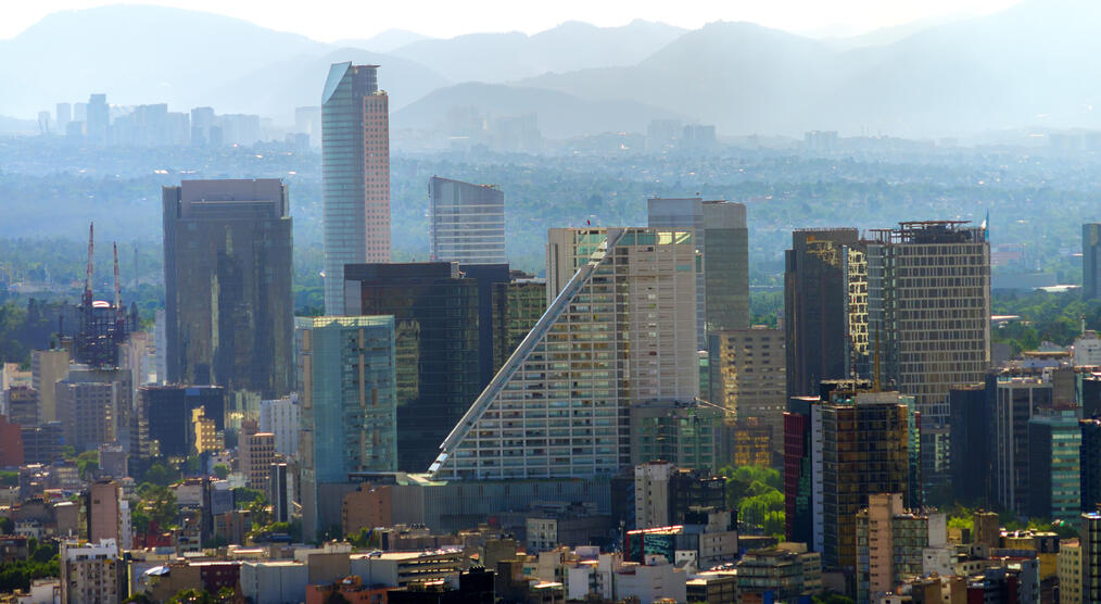 Skyline von Mexiko Stadt