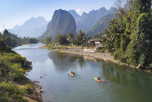 Landschaft in Vang Vieng