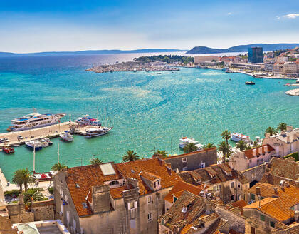 Blick auf den Hafen - Split Sehenswürdigkeit