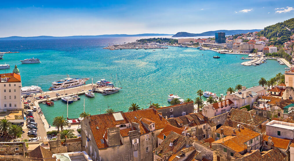 Blick auf den Hafen - Split Sehenswürdigkeit