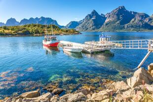 Bootsanleger am Trollfjord