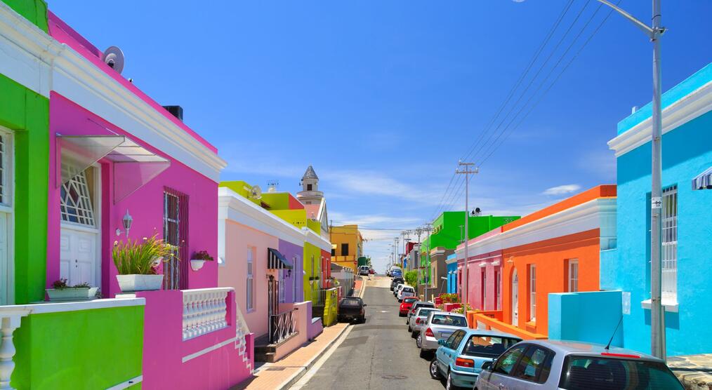 Buntes Viertel Bo-Kaap in Kapstadt