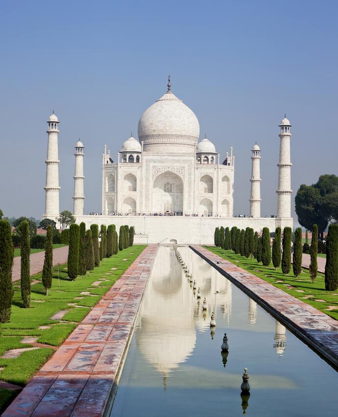 Das Taj Mahal in Agra