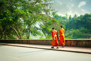 Mönche in Luang Prabang