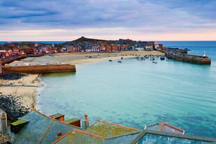 Blick auf den Hafen bei St. Ives