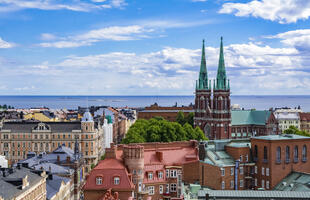 Blick auf Wasser