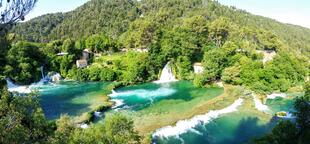 Krka Nationalpark von oben