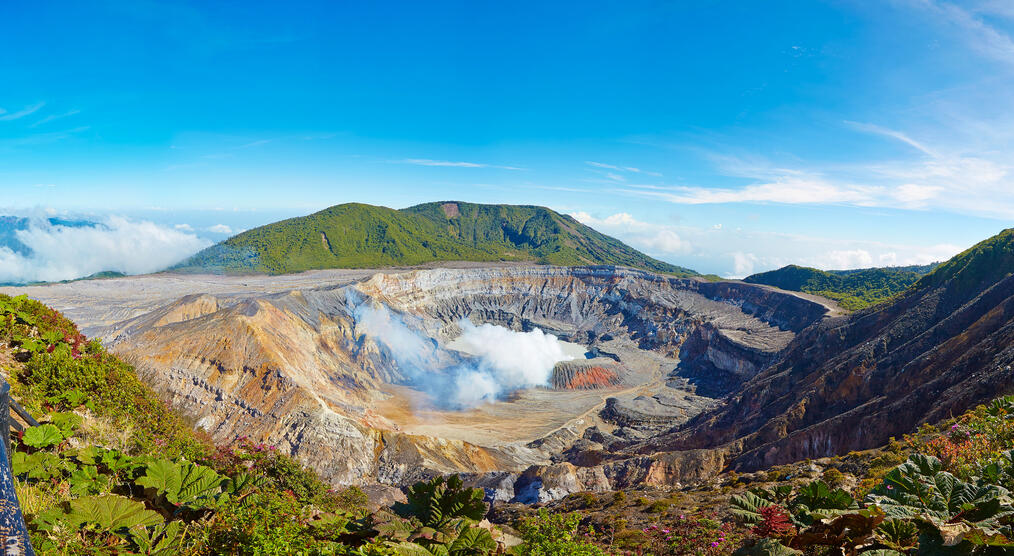 Panoramasicht am Vulkan