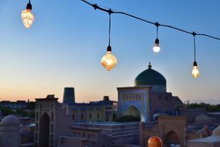 Blick auf das Mausoleum in Khiva 