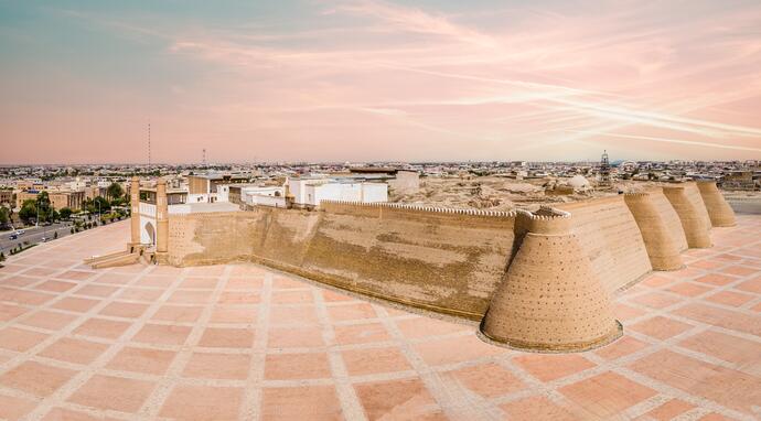 Panoramasicht Bukhara-Arche