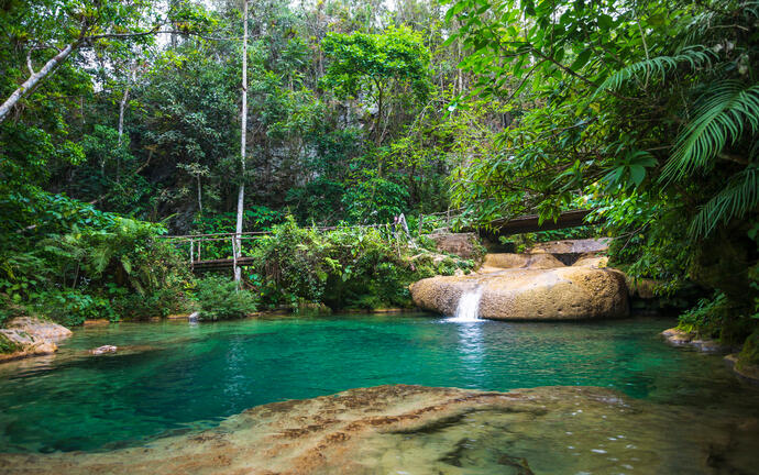 Kleiner Wasserfall,  Sierra del Escambray