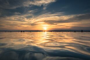 Sonnenuntergang am Toten Meer