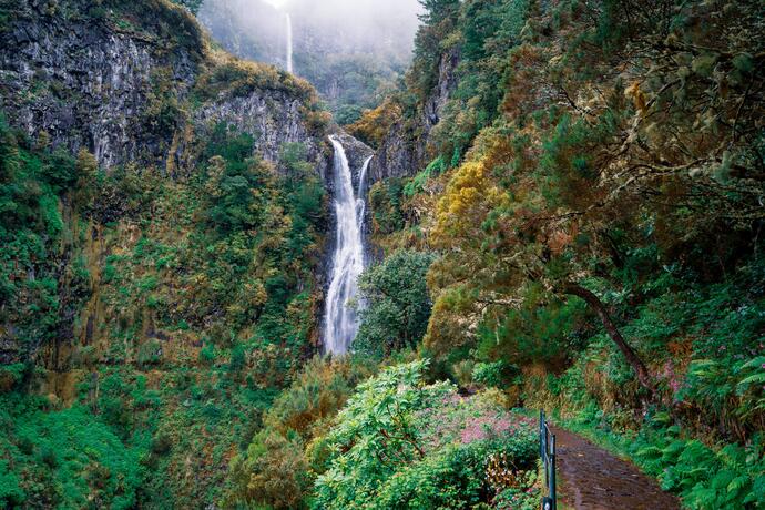Risco Wasserfall, Levada dos Tornos