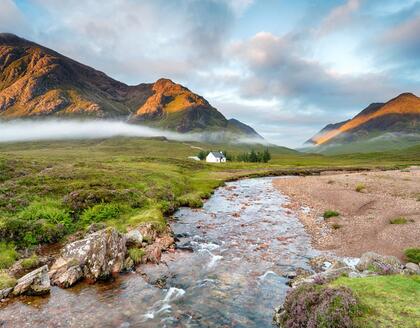 Haus im Glen Coe Tal