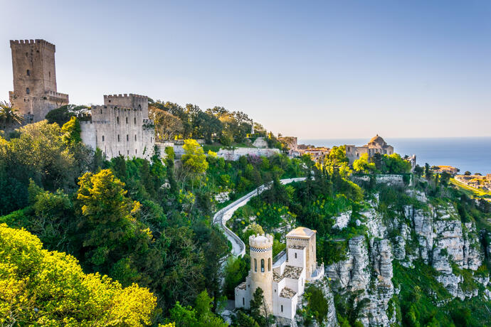 Erice panorama ansicht