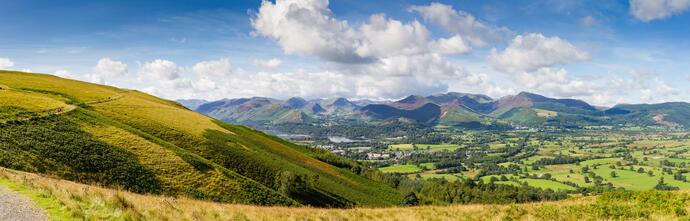 Keswick und See Derwent Water