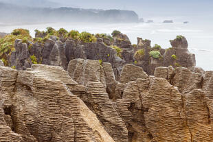 Pancake Rocks vor Küste 