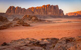 Gebirgskette Wadi Rum