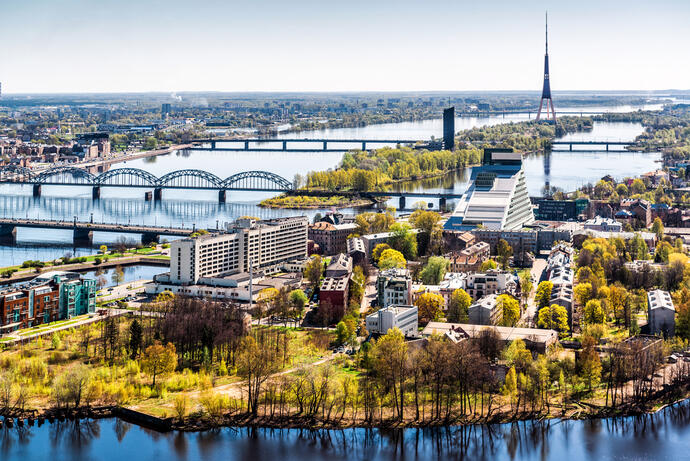 Panorama von Riga