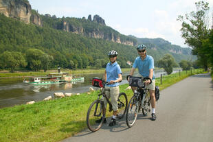 Elberadweg; Nähe Kurort Rathen