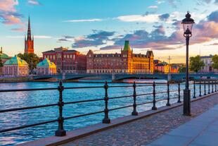 Sonnenuntergang über Gamla Stan