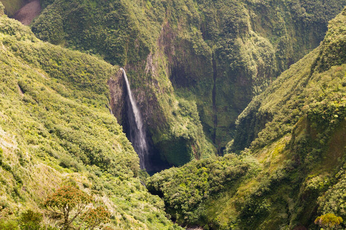 Wasserfall in der Trou de Fer