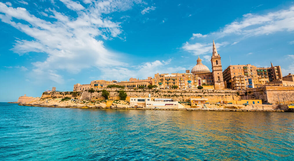 Blick auf Valletta