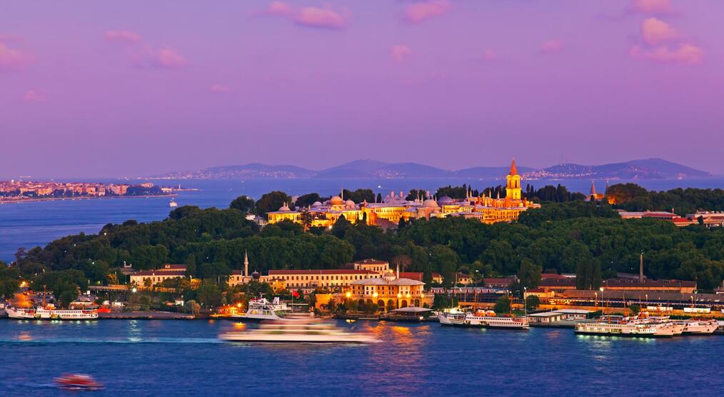 Topkapi-Palast im Sonnenuntergang