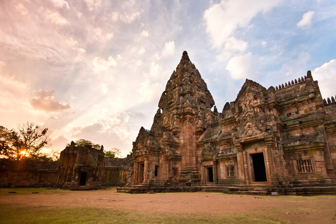 Khao Phanom Rung castle rock