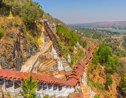 Weg zum Pindaya Cave