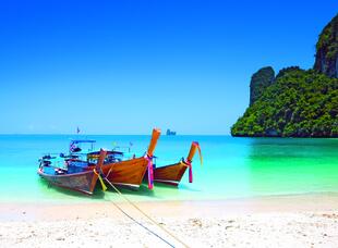 Boote am Strand