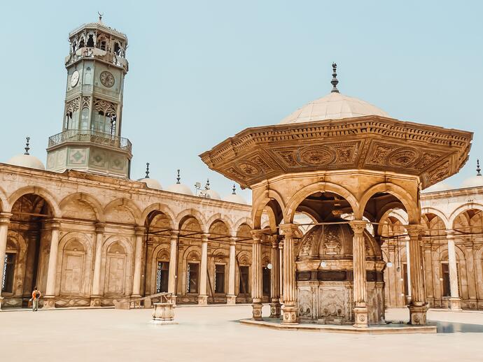 Alabaster Moschee Innenhof