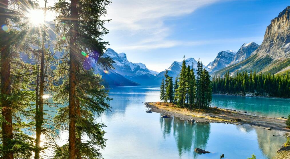 Maligne Lake im Jasper National Park, Kanada