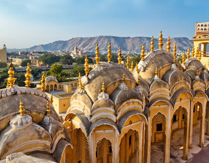 Blick auf Jaipur