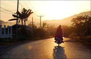 Sonnenuntergang in Vietnam