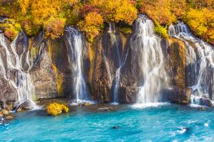 Hraunfossar Wasserfall