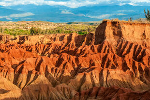 Rote Wüstenlandschaft von Tatacoa