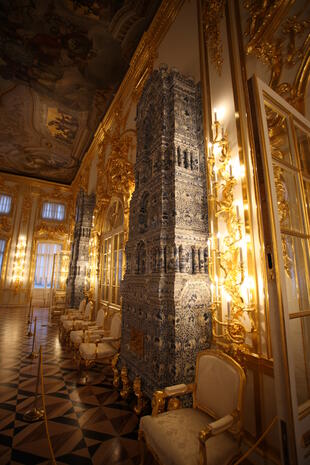 Goldene Verzierungen im Bernsteinzimmer