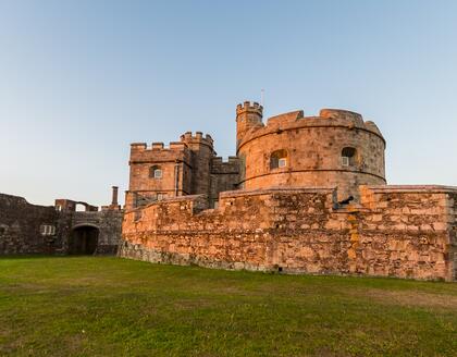 Pendennis Castle bei Sonnenuntergang