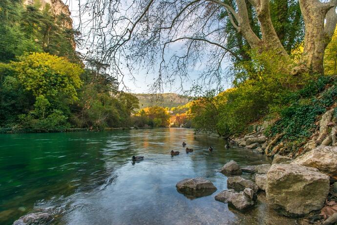 Fluss in Fontaine Vaucluse