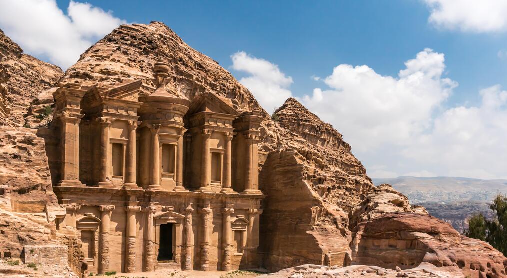 Felsenstadt Petra während einer Jordanien Reise